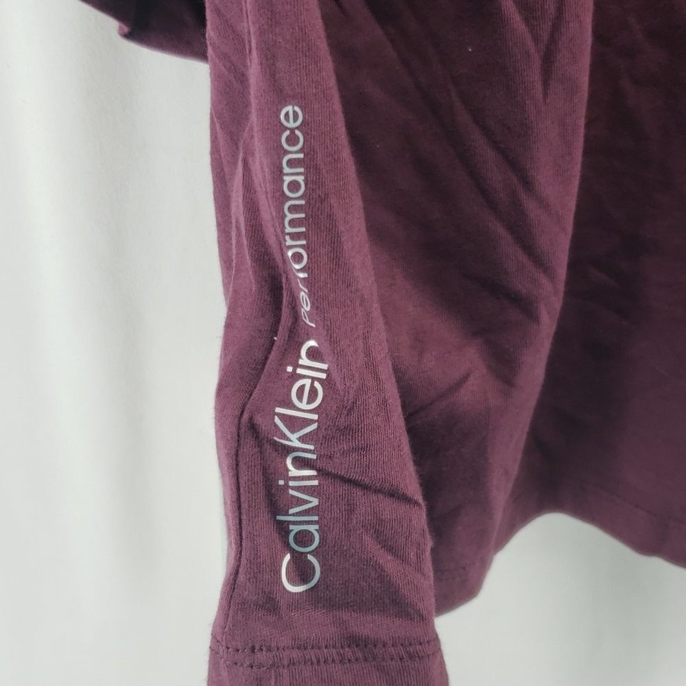 Calvin Klein Performance Women's Logo T-Shirt Purple Size XL *flaw* (AN) - Picture 10 of 10